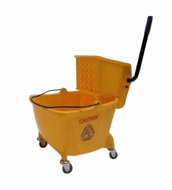Atley 24L Mopping Trolley and Wrinlger - Yellow