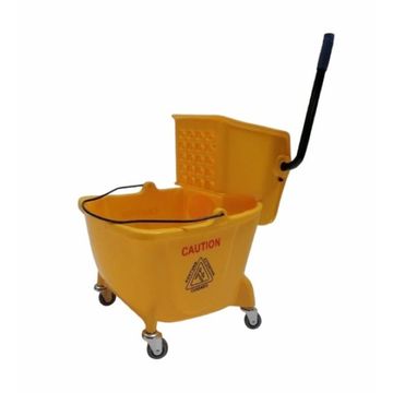 Atley 24L Mopping Trolley and Wrinlger - Yellow