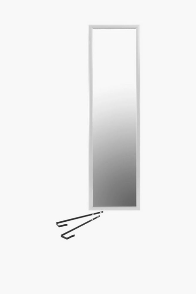 Amelie On-the-Door Mirror – 124.5x34.5cm Hanging Door Mirror with Hooks