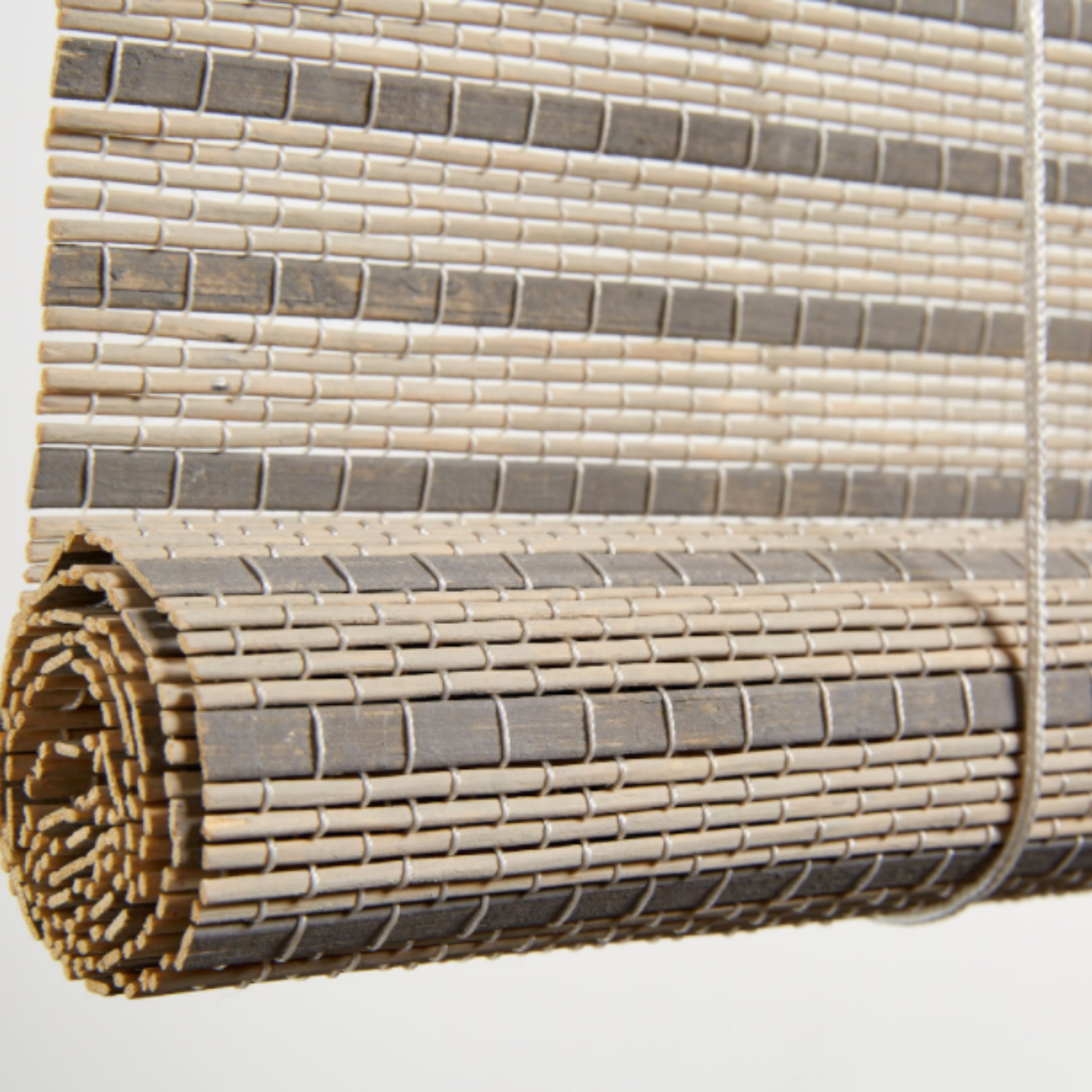 Bamboo Roll up Grey/White 1200 X 1600