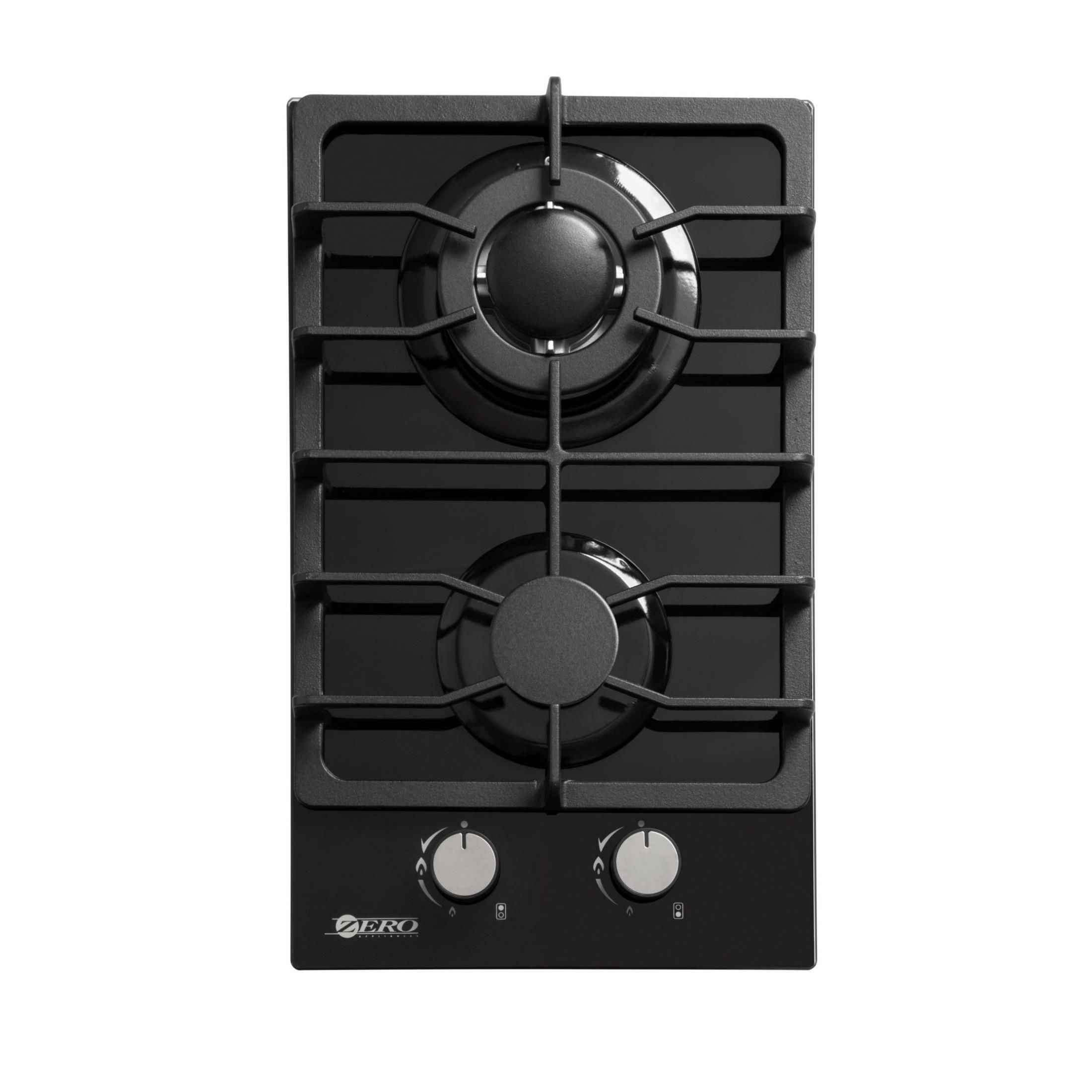 Zero 2 Burner Glass Top Gas Hob
