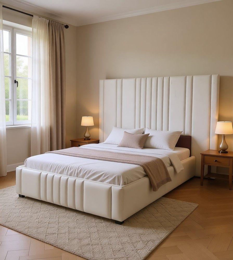 The Ivory Haven Headboard & Base Set - King