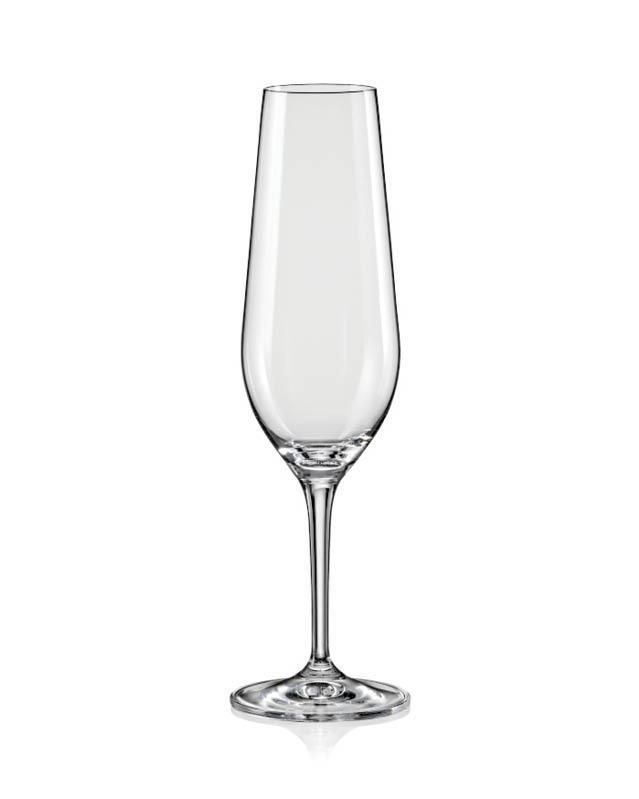 Amoroso Crystal Champagne Flute 200ml - Set of 2