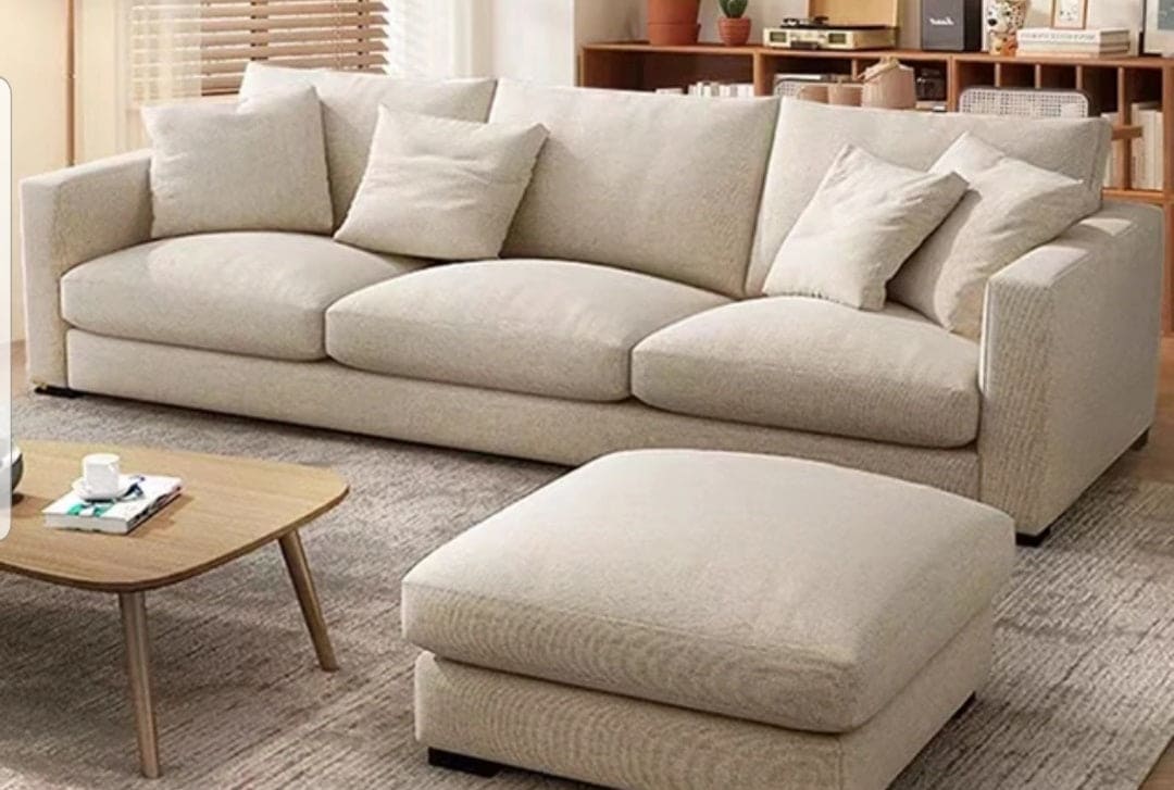 Modern Linen Nordic Style Sofa 3 seater
