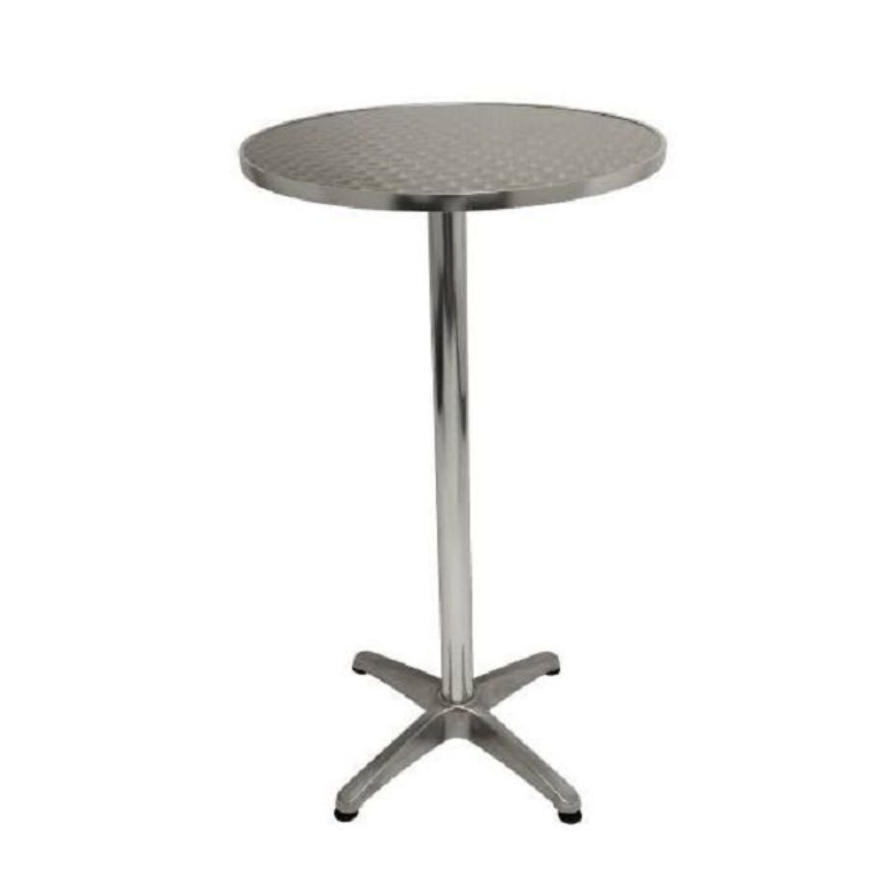 Silver Metal Cocktail Table