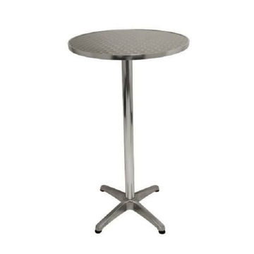 Silver Metal Cocktail Table