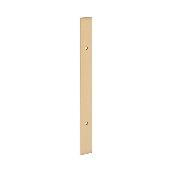 Cupboard handle backplate for handles 96 mm CTC - Satin brass