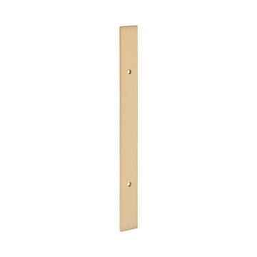 Cupboard handle backplate for handles 96 mm CTC - Satin brass