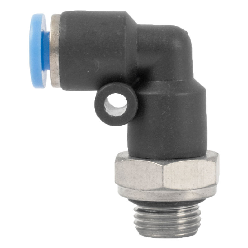 Aircraft - Elbow W/O-Ring 4mm-1/8 M Pu Hose Fitting - 24 Pack