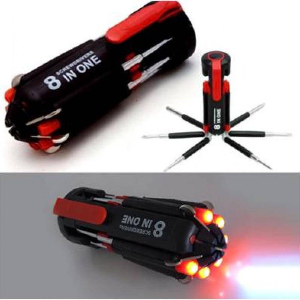 8-in-One Multi-Screwdriver with Torch