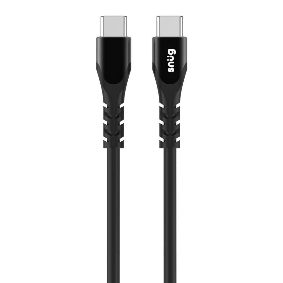 Snug Typc To Typc Silicone Cable 1.2M-Black