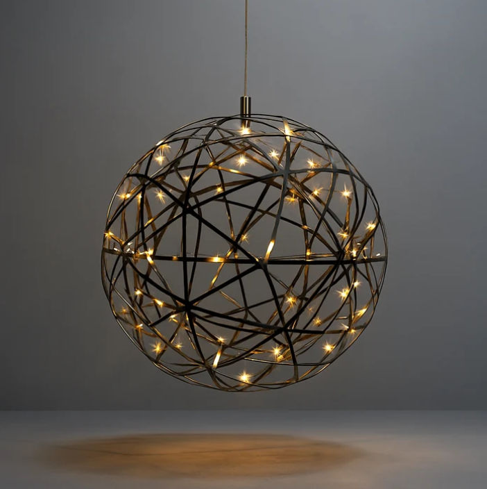 Home And Beyond Chandelier S-Ball 300Mm Black