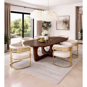 Plush “Zenith” Dining Table Set