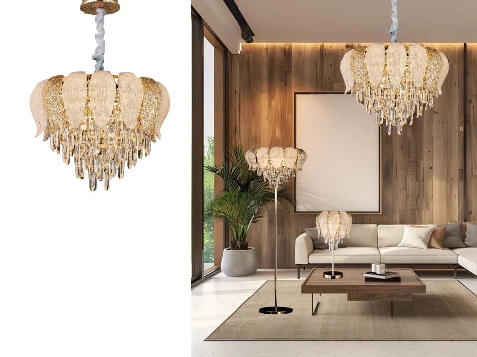 Sapphire Elegance Chandeliers/light