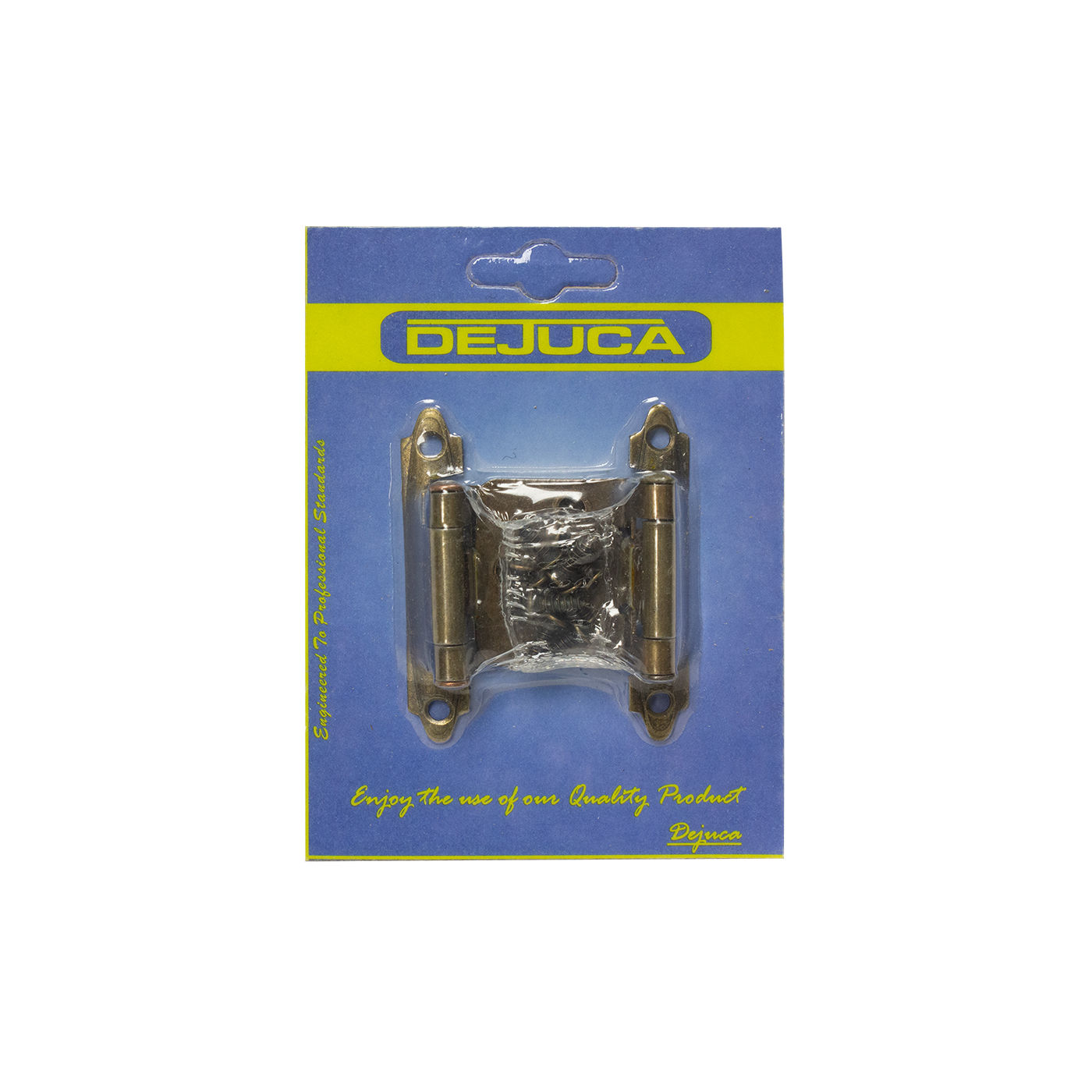Dejuca - Self Closing Hinge - Antique - Brass - 1pair/Card  - 2 Pack