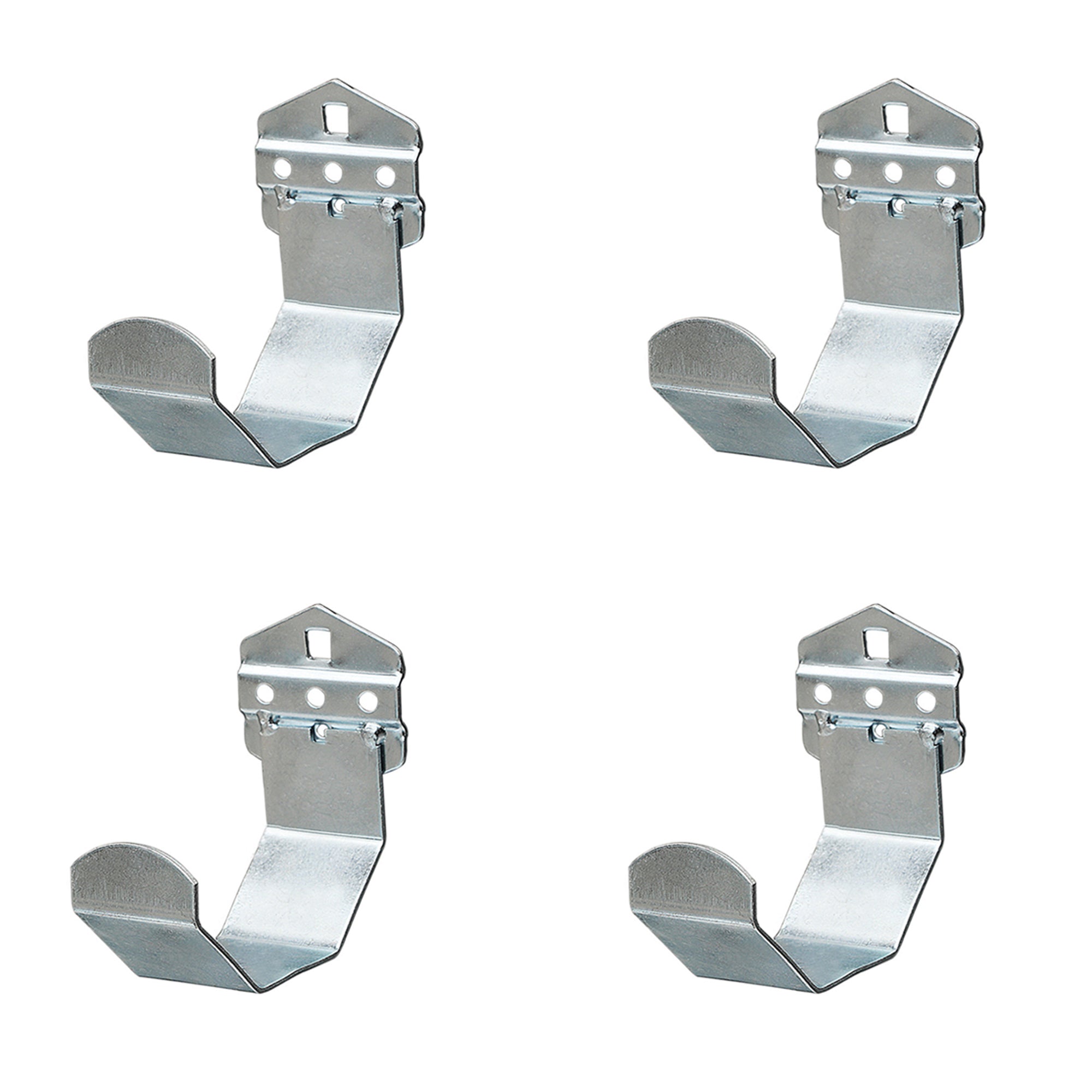 Heartdeco Steel Pegboard Accessories - 4Pcs Rod Hooks Brackets Set