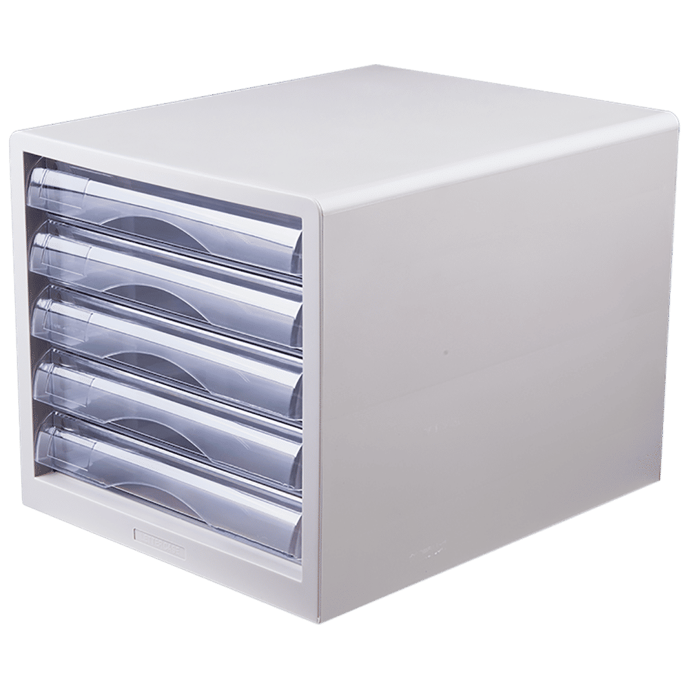 Deli Filing Cabinet - 5 Drawers - White