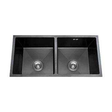 KITCHEN SINK H/M DOUBLE BOWL - BLACK