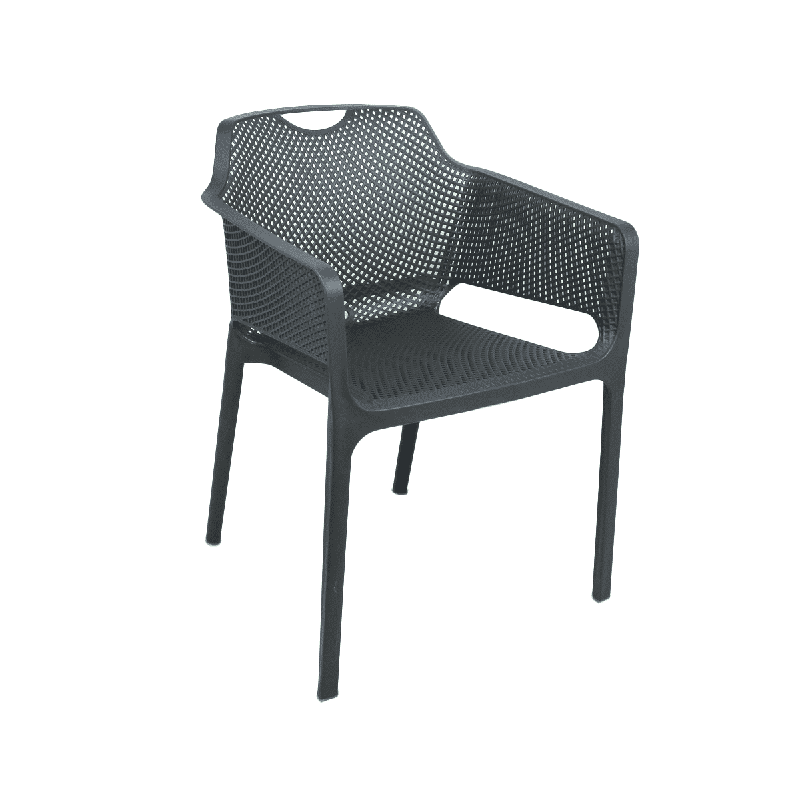 Vividitto - Roma Chair with Arms - Black