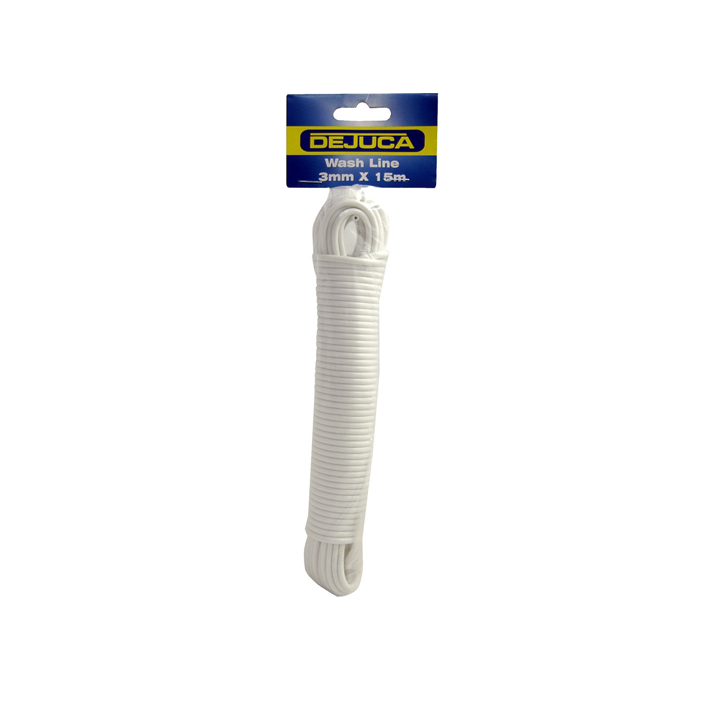 Dejuca - Wash Line - Steel Pvc Coated - 3mm X 15m - (hank)   - 2 Pack