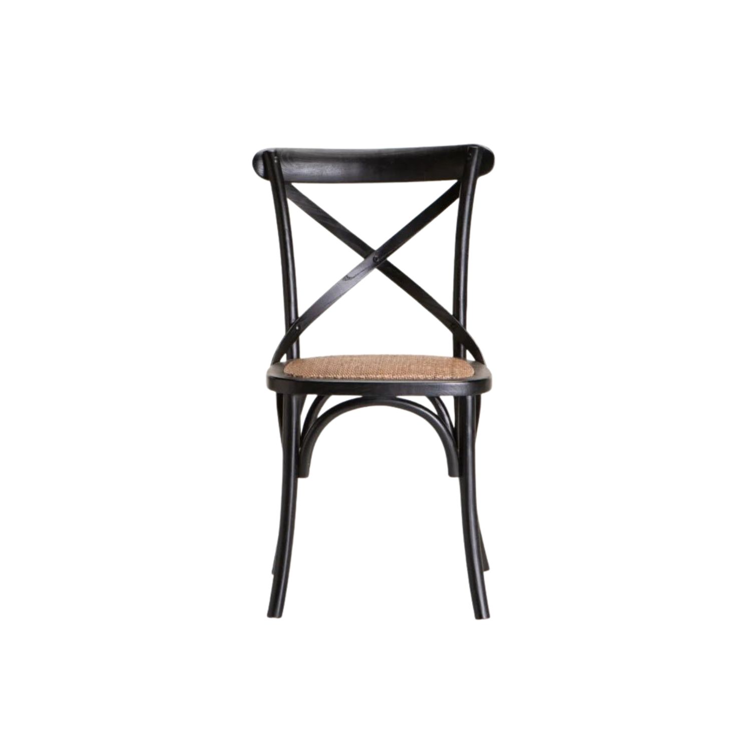 Birchwood Cross Back Dining Chair - Black