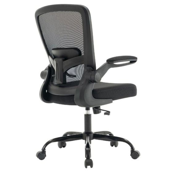 Ergonomic Mid-Back Mesh Office Chair with Flip-Up Arms