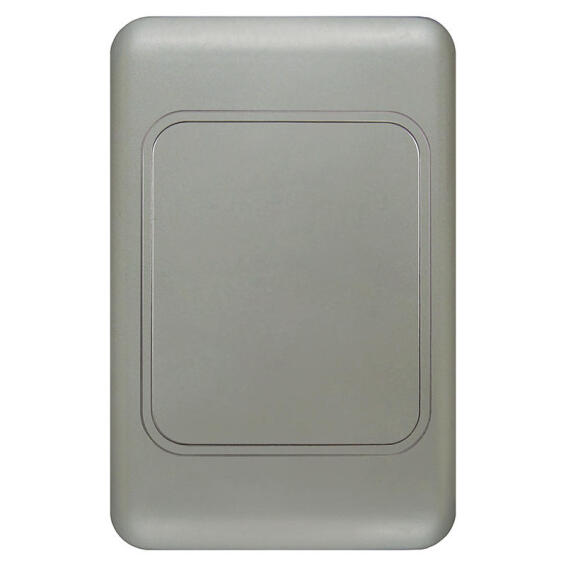 Blank cover LEAR silver 2x4