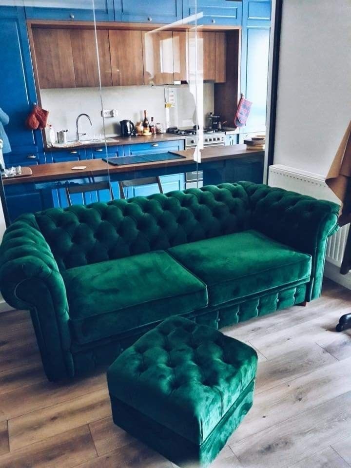 Emerald Luxe Velvet Sofa