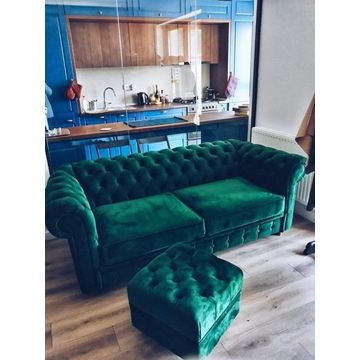Emerald Luxe Velvet Sofa