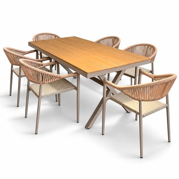 Prestige Home - Spruce Outdoor Dining Set - 6 Seater