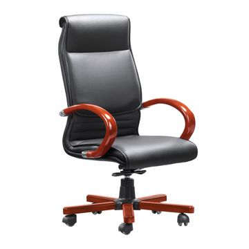 MaqelepoFurn - Executive Mahogany Detailed Office Chair