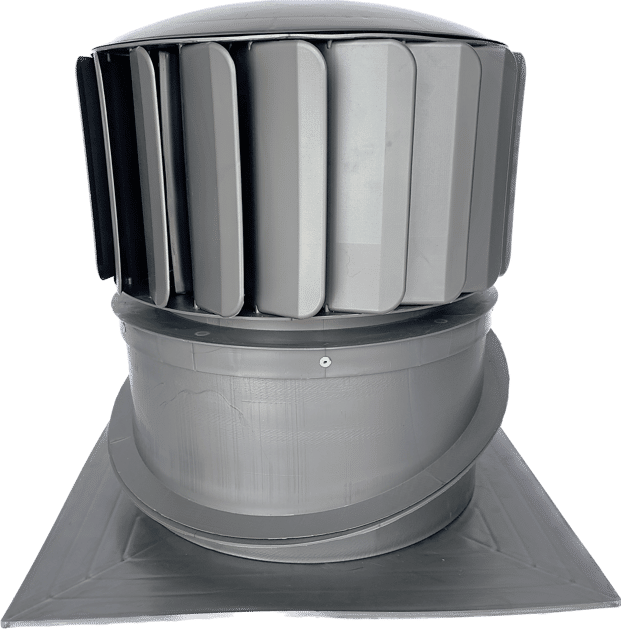 350mm RoofWhirlys4Africa Roof Mounted Wind Turbine Ventilator - Silver - Made in South Africa