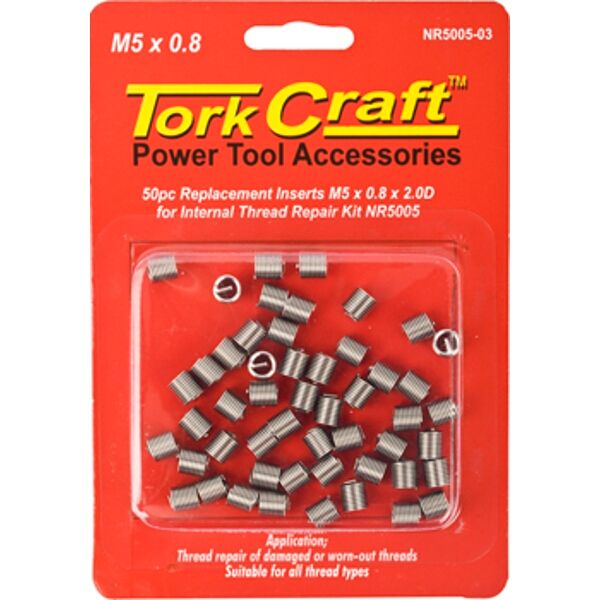 Thread Repair Kit M5 X 0.8 X 2.0D Repl. Inserts For Nr5005