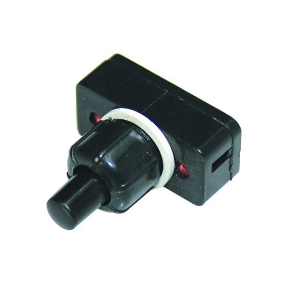 Latching Black Pushbutton 1 Amp