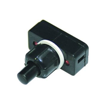 Latching Black Pushbutton 1 Amp