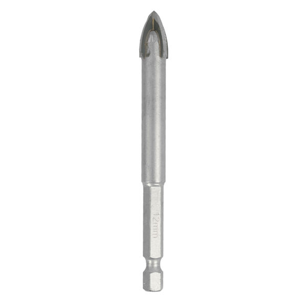 Glass & Tile Drill 12Mm 4 Flute With Hex Shank