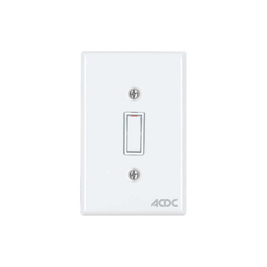 Classic Switches - 2 x 4 1 Lever 1 Way - White