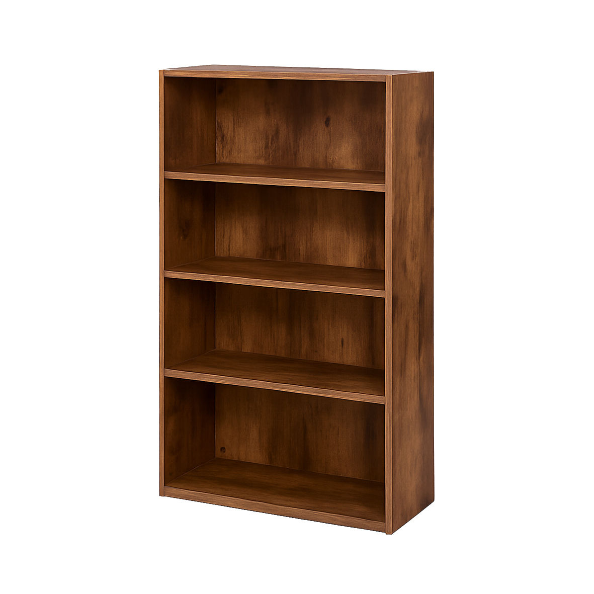 RUSTIC WOODEN BOOKSHELF - DISPLAY & STORAGE SHELF