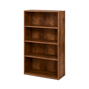 RUSTIC WOODEN BOOKSHELF - DISPLAY & STORAGE SHELF
