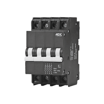 Circuit Breaker 13mm 4.5KA  4 Pole C-Curve   50A