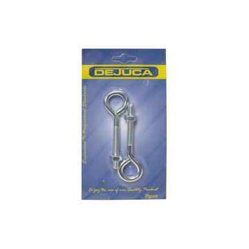 Dejuca - Eye Bolt with Nut - 8mm X 100mm - 2/pkt - 10 Pack