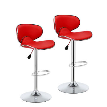 Nu Dekor - Stella Bar Stool - Set Of 2 -  Red
