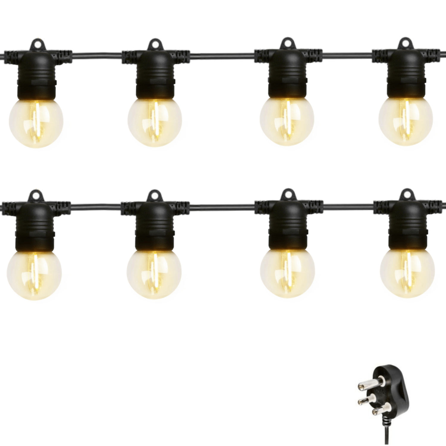 Stellar Lighting 20 LED Festoon Retro Bulb String Lights - 20m Warm White