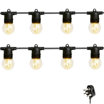 Stellar Lighting 20 LED Festoon Retro Bulb String Lights - 20m Warm White