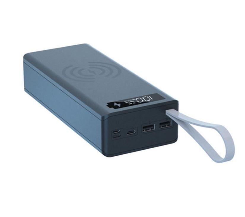SE068 Power Bank Shell Q1 – Modular 16×18650, 5 W Qi Wireless Charging – 18 W Input