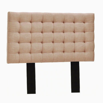Nu Dekor - Benno Button Headboard - Double - Beige