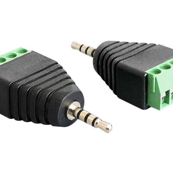 Delock 2.5Mm Stereo Adapter Terminal Block 4-Pin