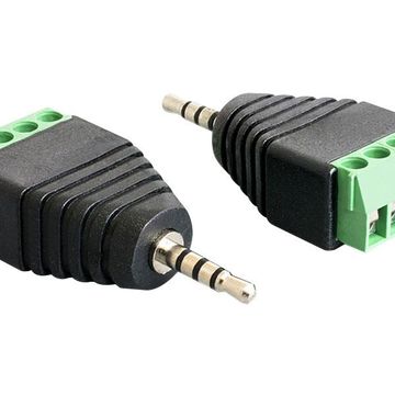 Delock 2.5Mm Stereo Adapter Terminal Block 4-Pin