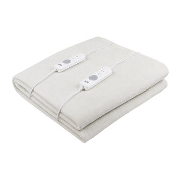 ALVA King Mink Fleece Fitted Electric Blanket W/ Elastic 183x188 Dual 8 Heat Setting Controller with Timer 12 Month Warranty