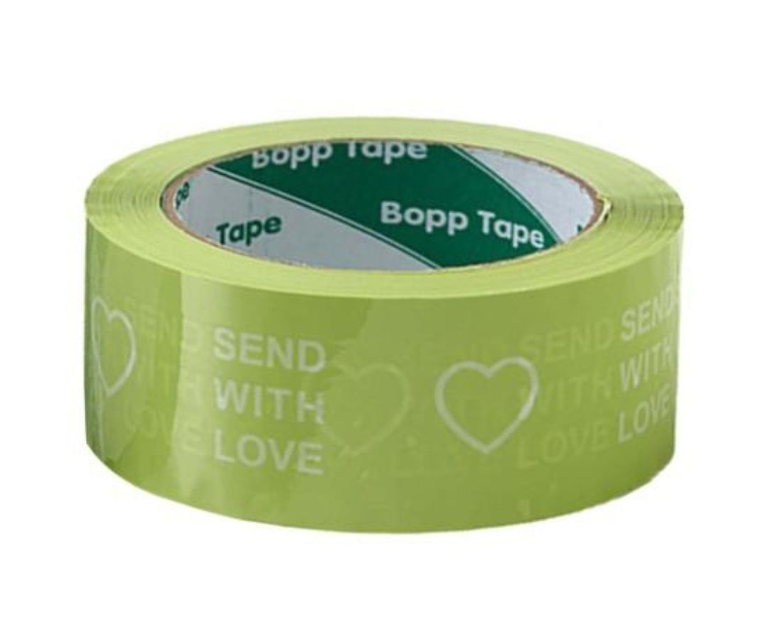 BOPP Packaging green thank you Sealing Tape Printed Carton Packing Tape